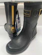 JOULES Gold Bee Wellies UK 5