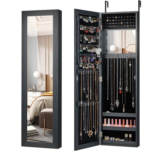 Mirrored jewelry cabinet - jewelry,