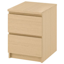 Ikea Malm Modern 2 Drawer