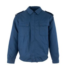 Vintage 1990s Dutch Air Force blue bomber jacket military army coat showerproof