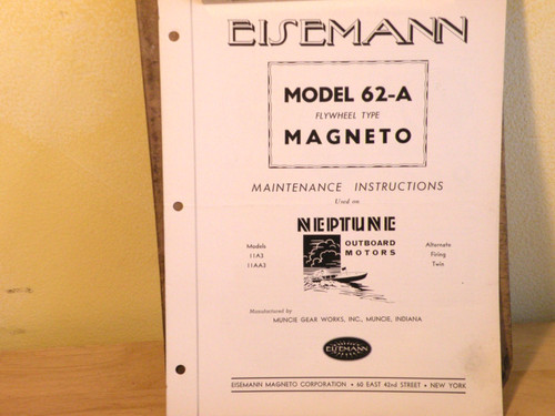 Eisemann magneto model a - eisemann,