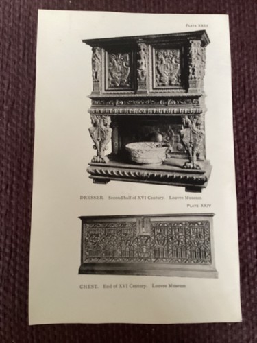 Antique 1913 print dresser - 1913,
