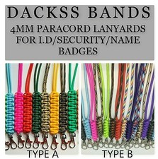 4mm Paracord Neck Lanyards Pop