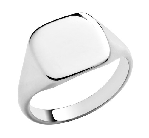 Sterling silver heavy signet - sterling,