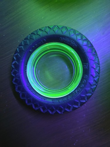 Uranium glass goodyear tyre - uranium,