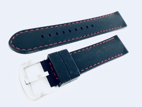 Thick black silicon - watch, band