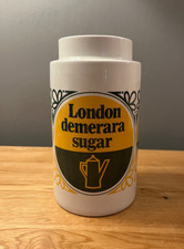 Lord Nelson Pottery London Demerara Sugar Jar Original Rare 1970
