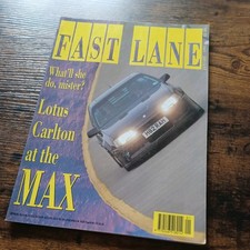FAST LANE MAGAZINE JANUARY 1991 LOTUS CARLTON VAUXHALL RARE VINTAGE RETRO 
