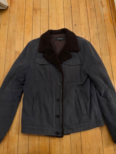 Gucci denim and - and, shearling