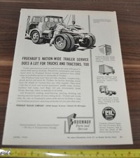 1962 Fruehauf Trailer Truck Ad