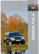 Mitsubishi Shogun Field Limited Edition 2004-05 UK Market Sales Brochure SWB LWB