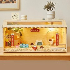 Panoramic, Lightweight, And Easily Accessible Wooden Cage for Quail, And