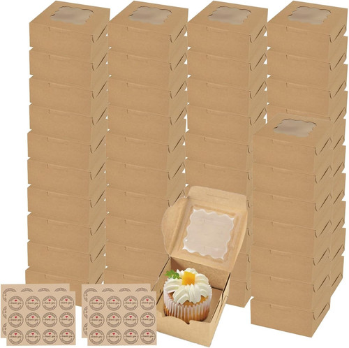 Dyuee brown bakery boxes with - bakery,