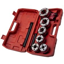 8pcs Pipe Threading Kit Bsp Thread Cutting Steel Threader Plumbers Set New