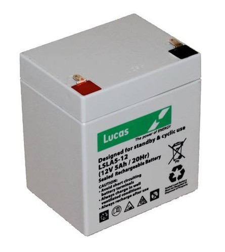 Lucas 12v 5ah razor - 5ah, (4.5ah)