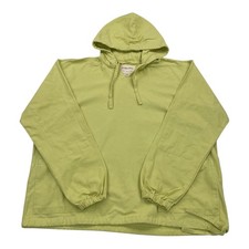 Uskees 3008 Hooded Smock Jacket Men's Large Yellow Canvas Pullover fisherman