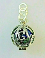 MASONIC LAPIS LAZULI SILVER MASONIC BALL PENDANT