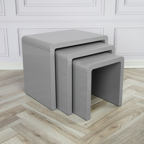 Nest tables set - 3, grey