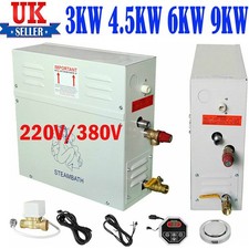 Sauna Steam Generator 3KW 6KW 9KW 220V Ideal for Sauna/Turkish Bath/SPA 35-55 ℃