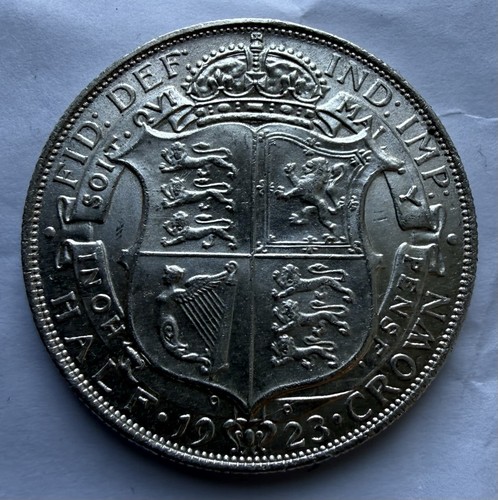 Unc 1923 halfcrown - unc,