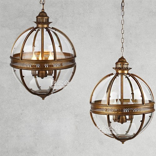 Victorian hotel globe - hotel, pendant