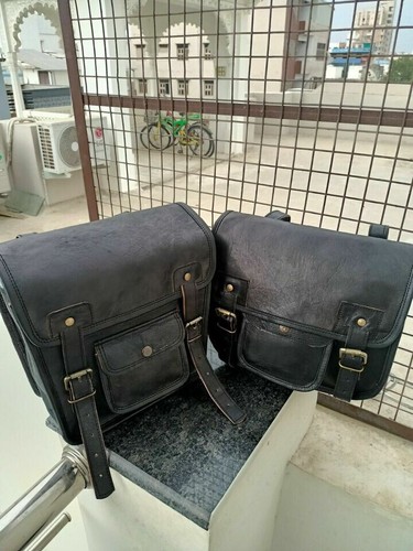 Full grain leather pouch - grain,