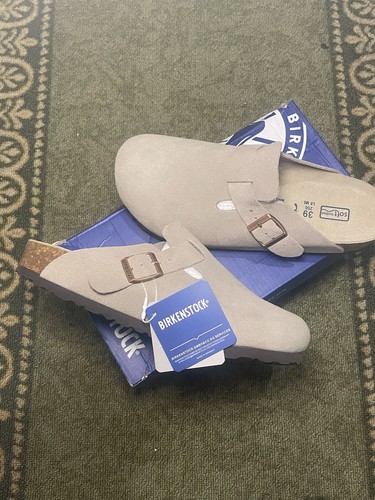 Birkenstock boston clogs grey - clogs,