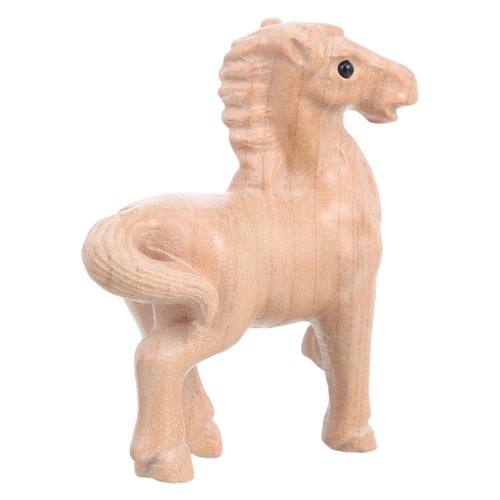 Hand carved wooden horse - carved,