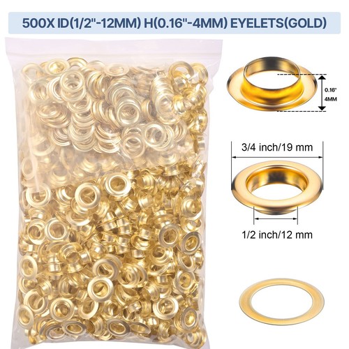 1 2 grommets - 1/4",, grommets,500pc