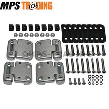 Land Rover Defender Front Door Hinge Set Complete with Fixings DA1070