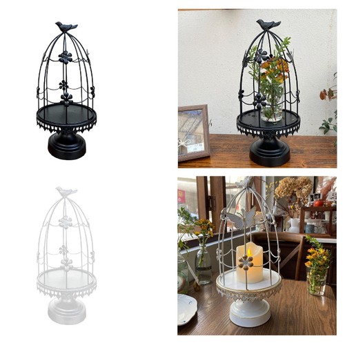 Bird cage candle holder - bird,