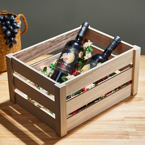 Vintage wooden crate boxes - crate,