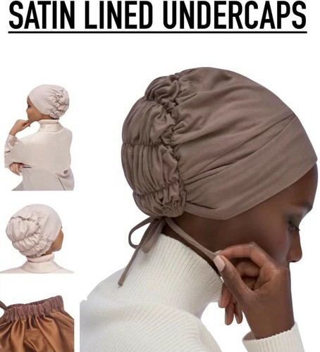 Satin lined hijab under - lined,