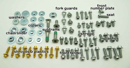 Full plastics bolt kit - bolt, for