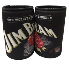 123233 JIM BEAM KENTUCKY BOURBON BLACK NEOPRENE BEER CAN COOLER STUBBY HOLDER