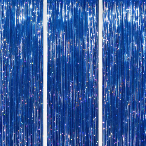 Pack foil fringe backdrop - foil,