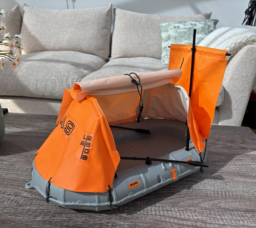 Vintage action man - life, raft