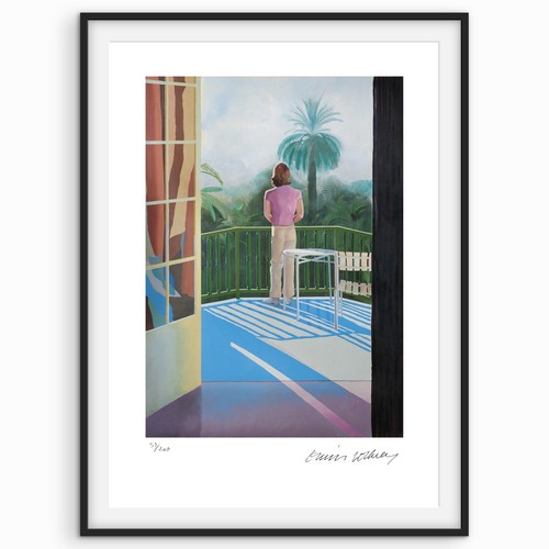 David hockney signed sur la - -,