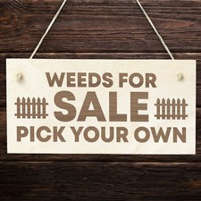 Funny Garden Engraved Wood