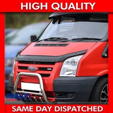 FOR FORD TRANSIT MK7 BONNET GUARD WIND STONE DEFLECTOR PROTECTOR BRA (2007-2013)