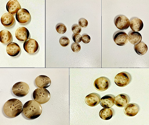 Aran buttons sizes 12mm - aran, 12mm-22mm