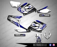 Yamaha DT DT125X DTRE-X DT125RE Graphics Sticker Decal Set (Blk Wht Blue)