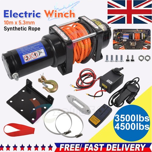 Electric winch 12v synthetic - winch,