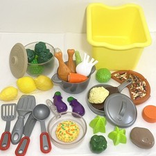 Step 2 Pretend Play Kitchen Replacement Grey & Clear Pot, Pan, Lid + Extras HTF