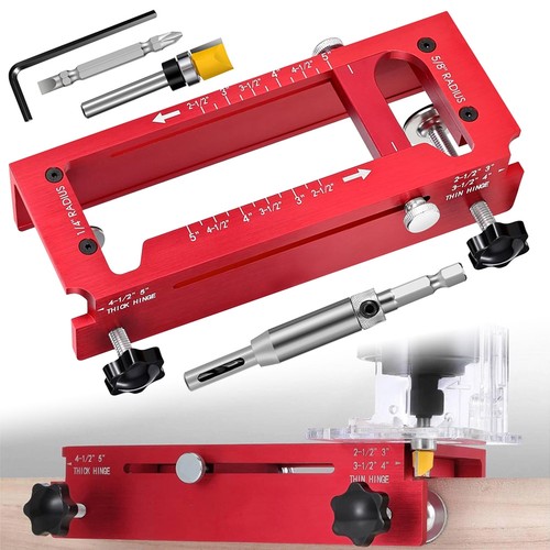Adjustable mortise jig door - adjustable,
