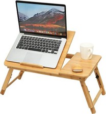 Bamboo folding laptop - folding, stand