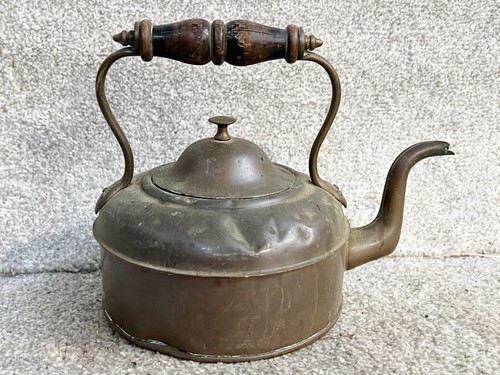 Antique copper teapot tea - antique,
