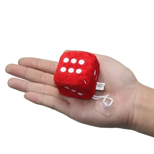 Soft fluffy furry dice - soft,