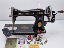 Beautiful 1945 Singer 15K Sewing Machine, Serviced,HeavyDuty for Leather, Fabric