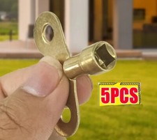 Radiator Plumbing x 5 Bleed Bleeding Key Keys Solid Brass for Venting Air Valve